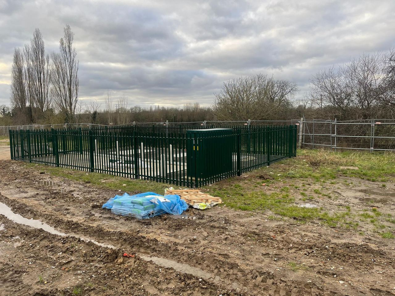 Palisade security fencing installed by KTS Fencing, High-security compound